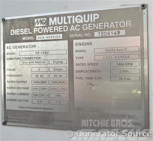 MultiQuip 36 kW - FOR RENT Dīzeļģeneratori