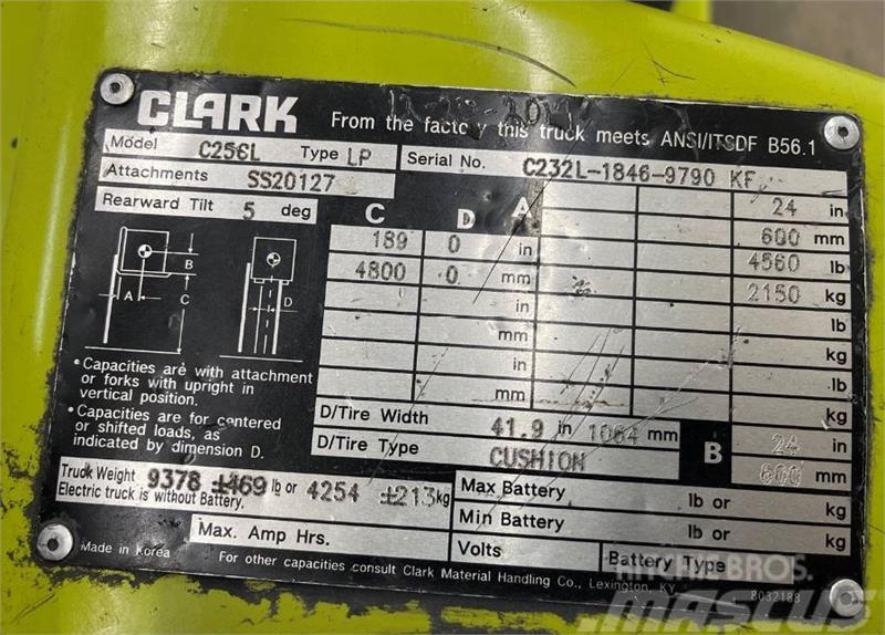 Clark C25CL Autokrāvēji - citi