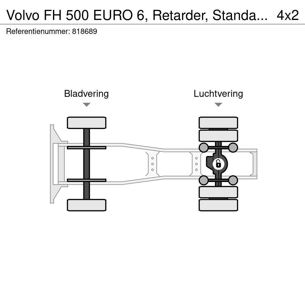 Volvo FH 500 EURO 6, Retarder, Standairco Vilcēji