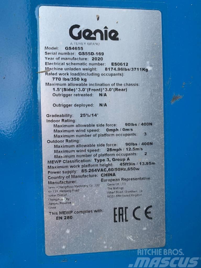 Genie GS 4655, NEW, 16m, electric scissor lift Šķerveida pacēlāji