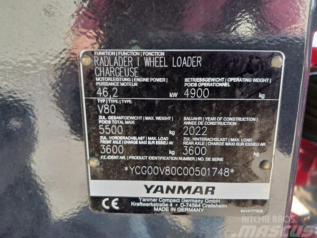 Yanmar V80 Iekrāvēji uz riteņiem