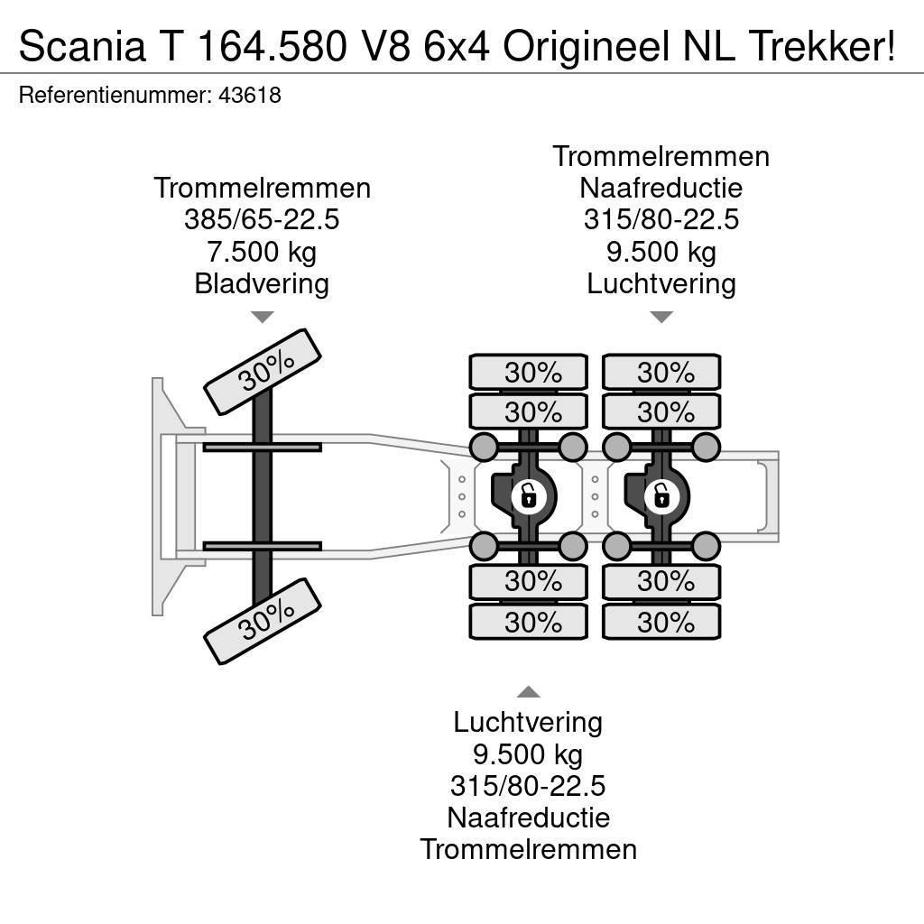 Scania T 164.580 V8 6x4 Origineel NL Trekker! Vilcēji