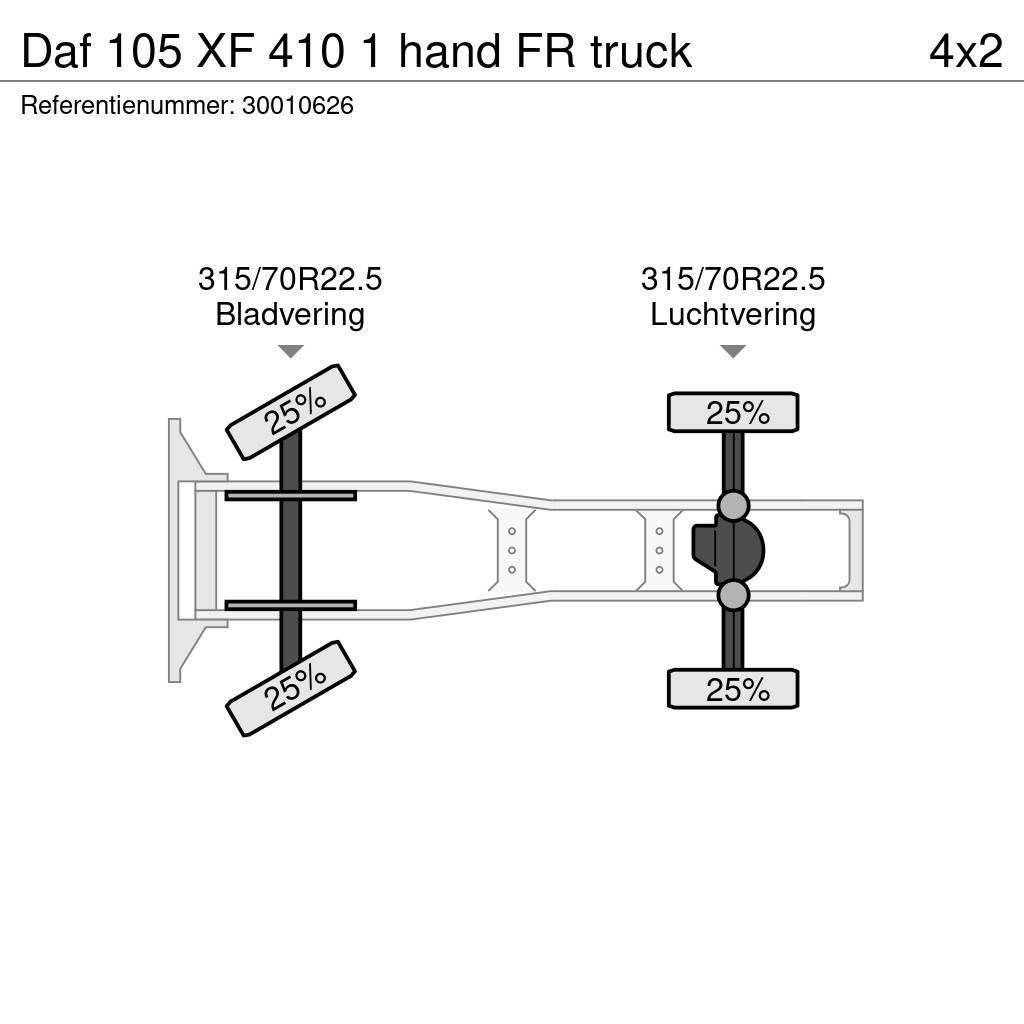 DAF 105 XF 410 1 hand FR truck Vilcēji