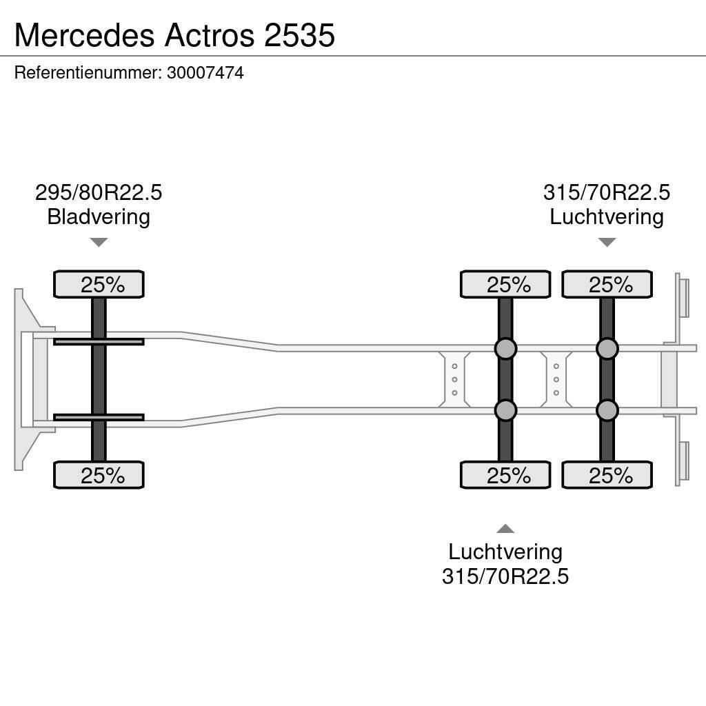 Mercedes-Benz Actros 2535 Šasija ar kabīni