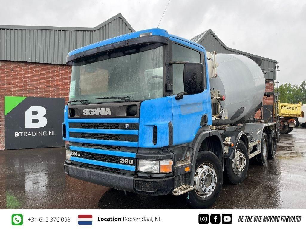 Scania P124-360 8x4 Concrete mixer 9m3 - Full steel - Big Betonvedēji