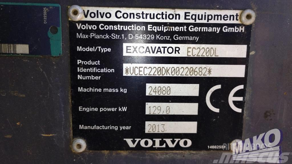 Volvo EC 220 DL Kāpurķēžu ekskavatori