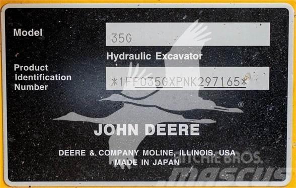John Deere 35G Mini ekskavatori < 7 t