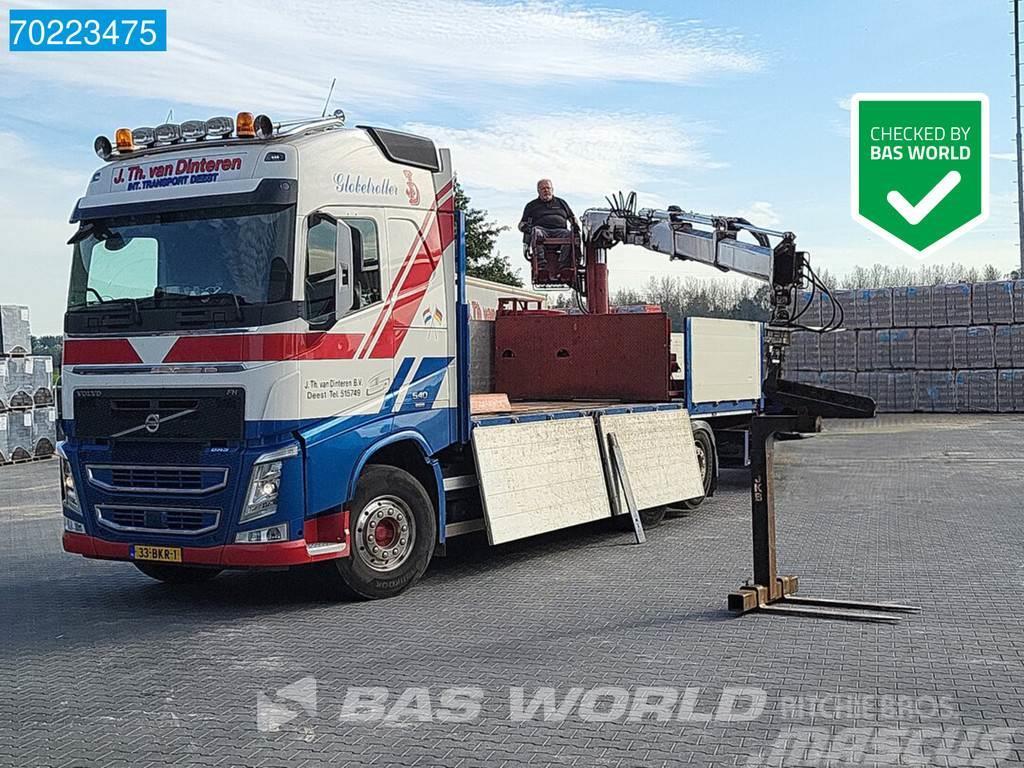 Volvo FH 540 6X2 NL-Truck HIAB 130 R F-2 Roller crane kr Platformas/izkraušana no sāniem