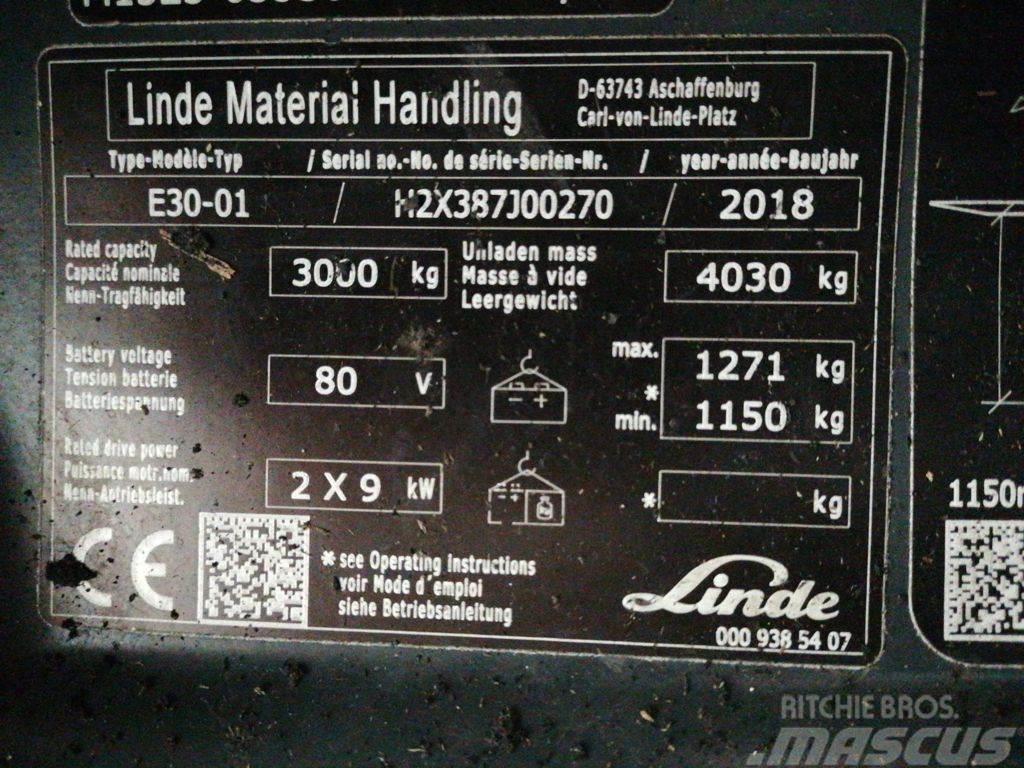 Linde E30-01 Elektriskie iekrāvēji