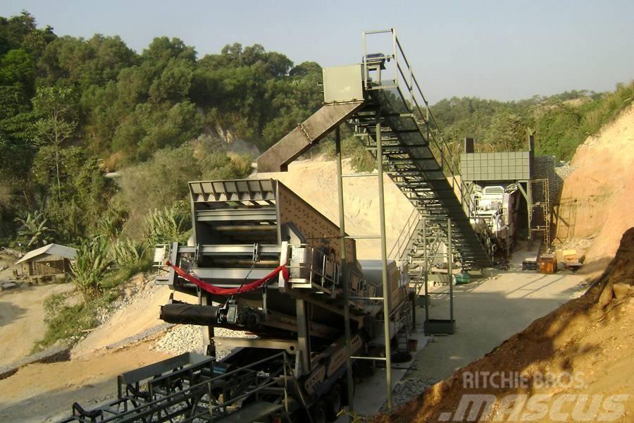 Liming Four in one type mobile crusher Mobilie drupinātāji