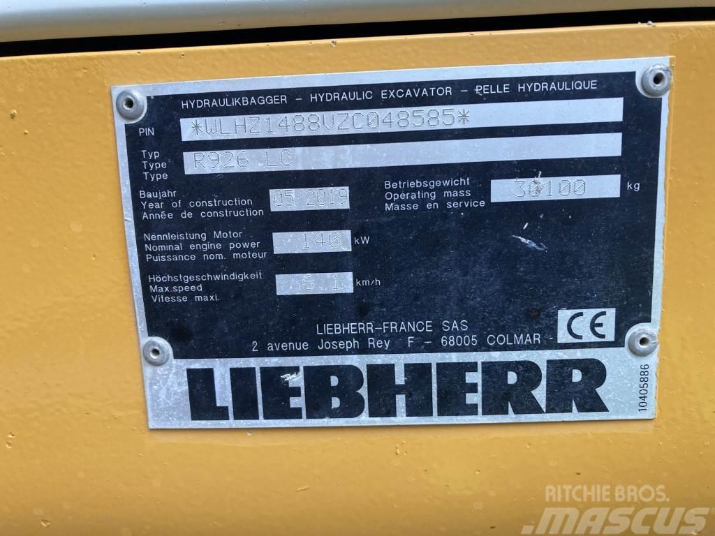 Liebherr R 926 Litronic Kāpurķēžu ekskavatori