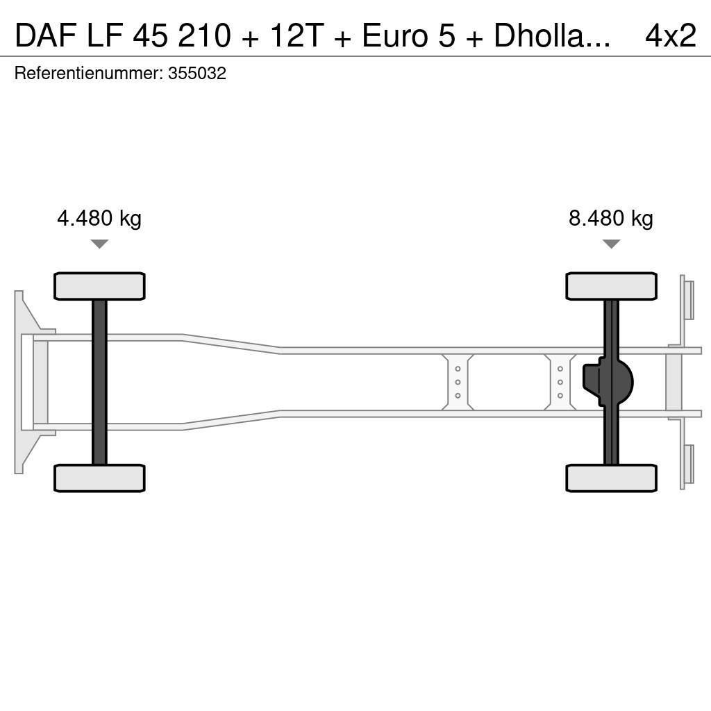 DAF LF 45 210 + 12T + Euro 5 + Dhollandia Lift Furgons