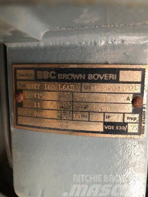  11 kW BBC Brown Boveri QUXY160L6AD E-Motor Dzinēji