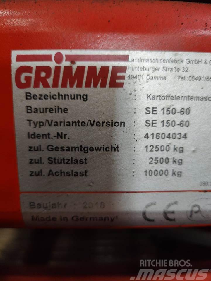 Grimme SE150-60UB-XXL Kartupeļu novākšanas kombaini