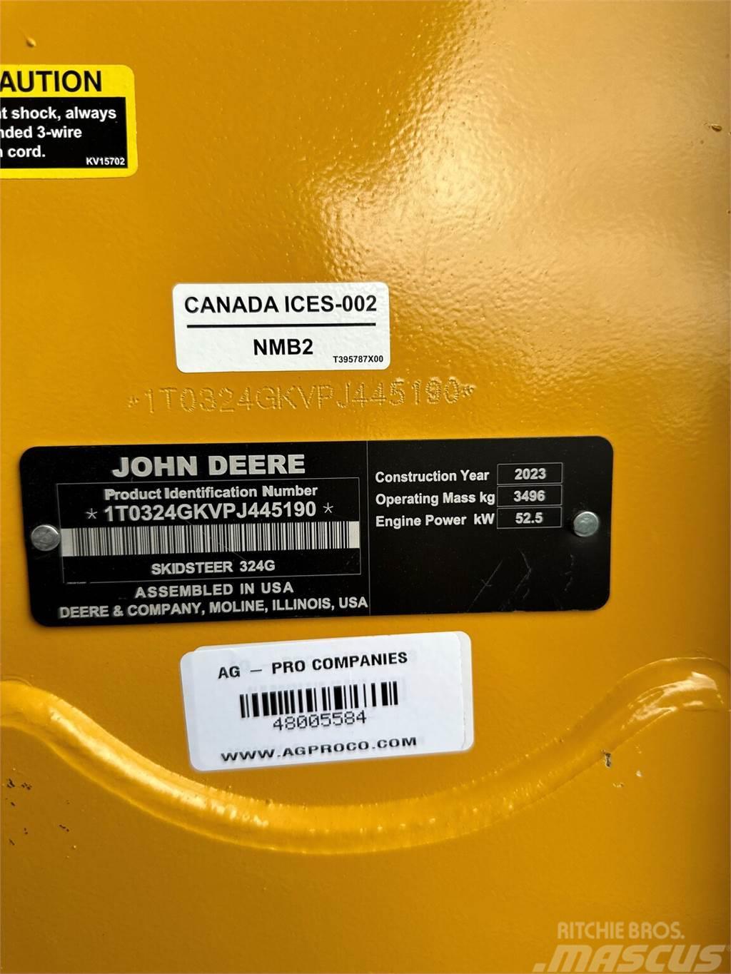 John Deere 324G Lietoti riteņu kompaktiekrāvēji
