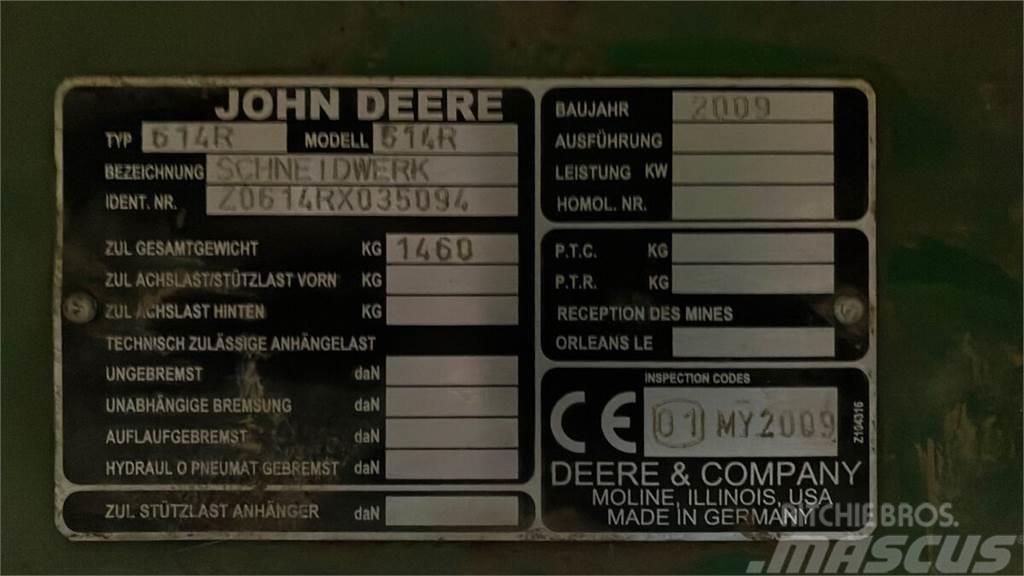 John Deere 614R Ražas novākšanas kombainu papildaprīkojums