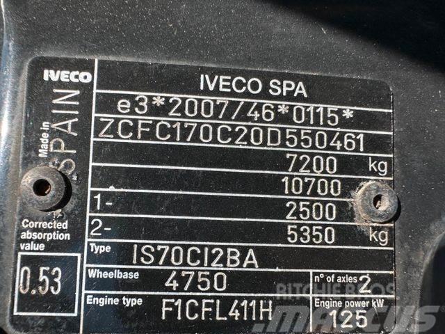 Iveco DAILY 70C17 with crane FASSI F50, E5 vin 461 Vieglais kravas automobilis/izkraušana no sāniem