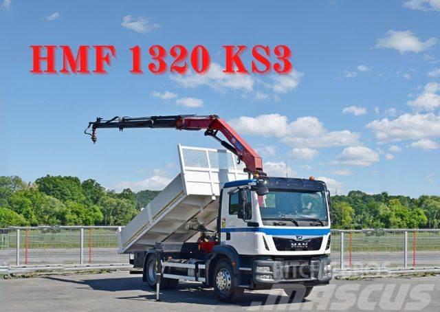 MAN TGM 19.290 Kipper 5,00m* HMF 1320 KS3+FUNK* TOP Tipper trucks