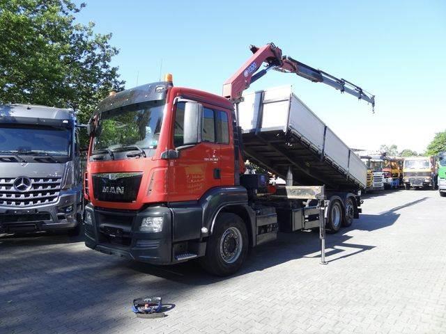 MAN TGS 26.360 6X2 Kipper Kran HMF bis 16 Meter Tipper trucks