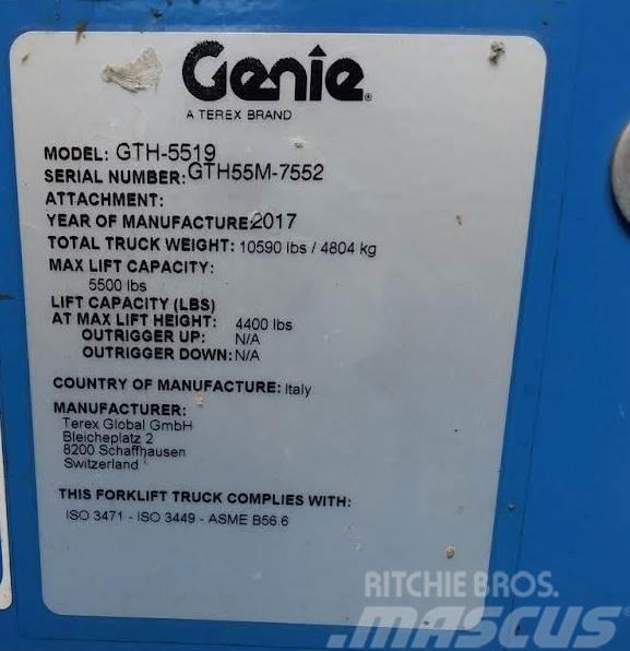 Genie GTH-5519, 5,500# 4x4 Teleskopiskie manipulatori