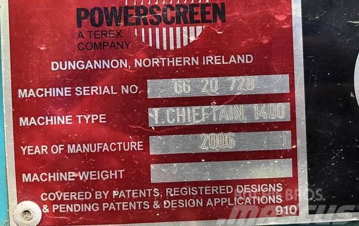 Powerscreen Chieftain 1400 Sieti
