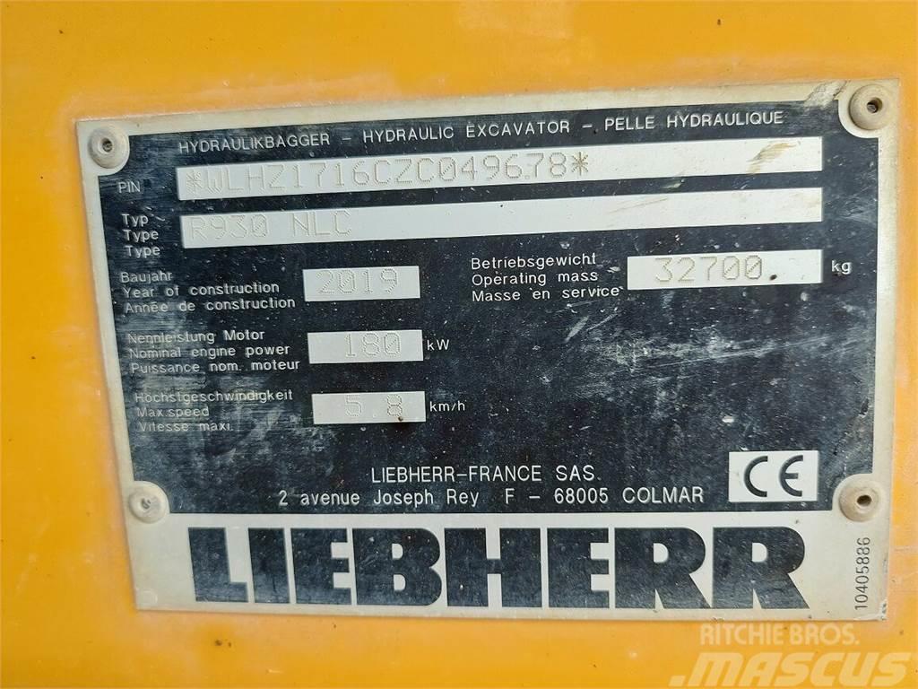 Liebherr R 930 NLC Kāpurķēžu ekskavatori