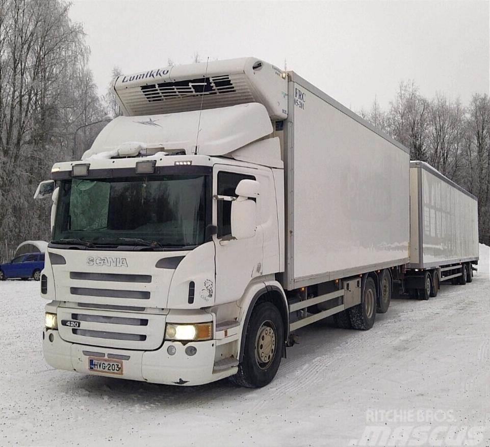 Scania P420 kylmäkoriyhdistelmä 6x2 Kravas automašīnas - refrižeratori