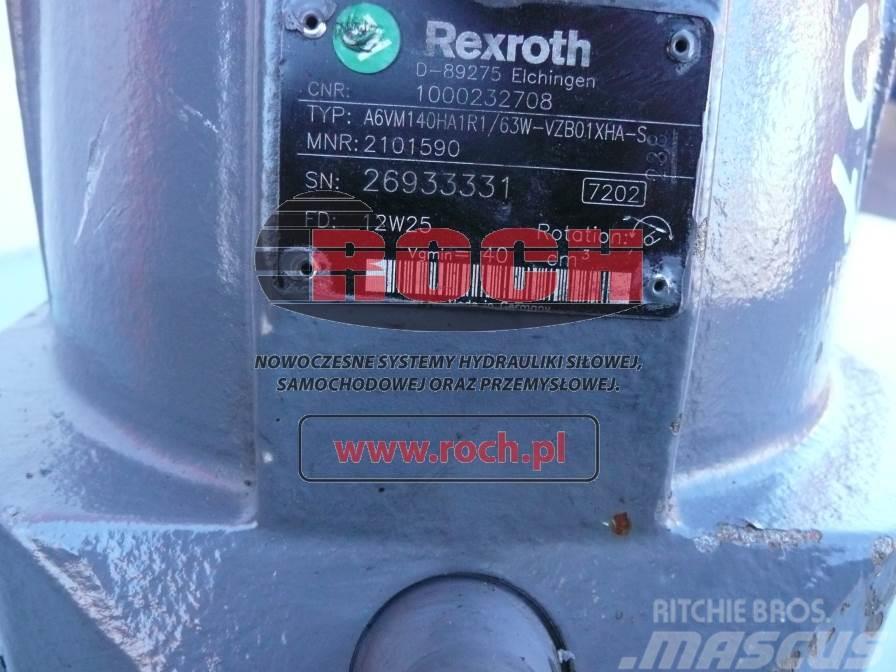 Rexroth A6VM140HA1R1/63W-VZB01XHA-S 101590 1000232708 Dzinēji