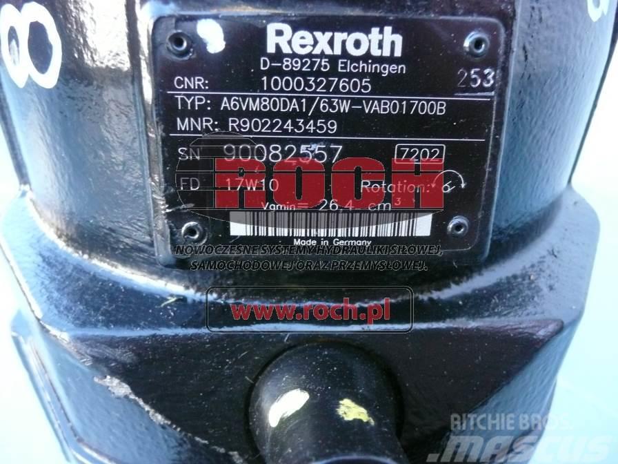 Rexroth A6VM80DA1/63W-VAB01700B 1000327605 Dzinēji