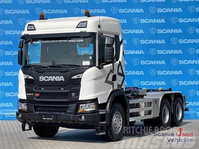 Scania G 500 B6x4HB, DIFF-L 20T HOOKLIFT, EX DEMO SUPER! Treileri ar āķi