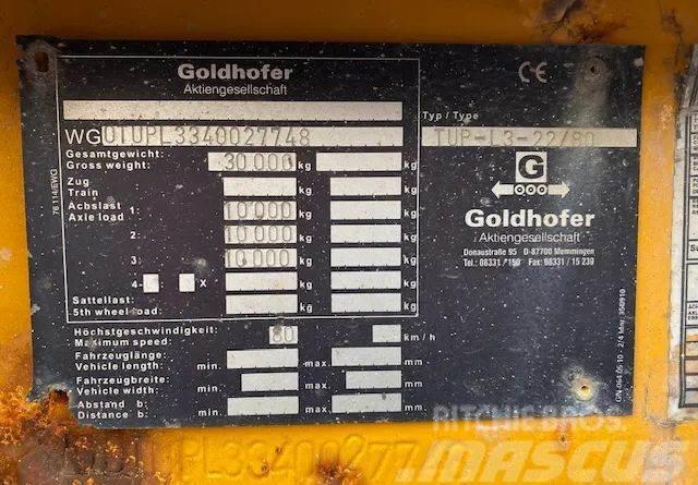 Goldhofer TUP-L3-22/80 Zemie treileri
