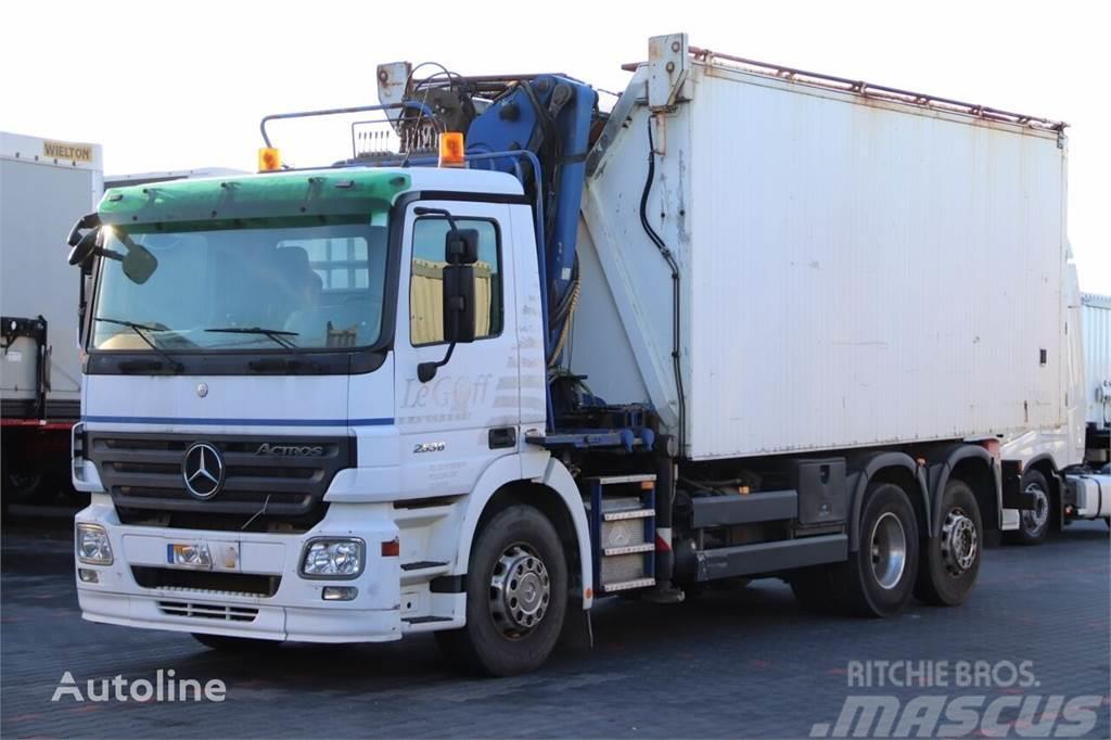 Mercedes-Benz ACTROS 2536 Tipper + crane HDS LHO 150Z 6x2 Tipper trucks
