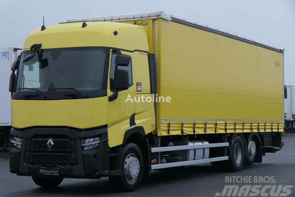 Renault T 460 Curtain side 9,15 m + tail lift Tents