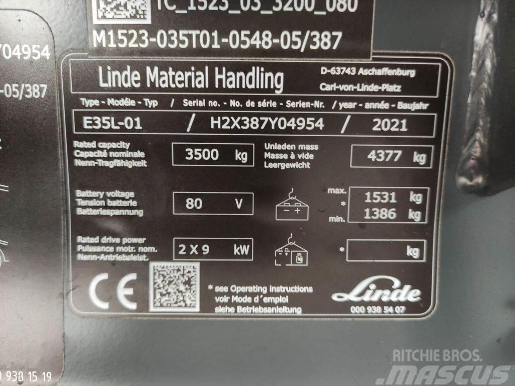 Linde E35L-01-387 Elektriskie iekrāvēji