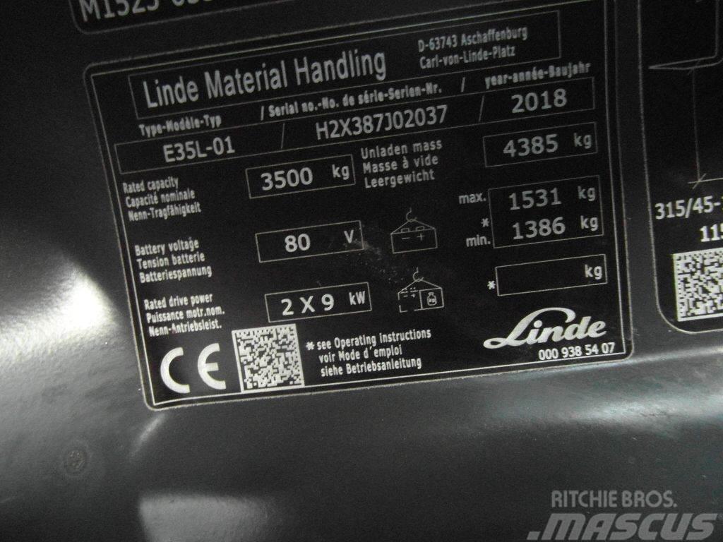 Linde E35L-387-01 Elektriskie iekrāvēji