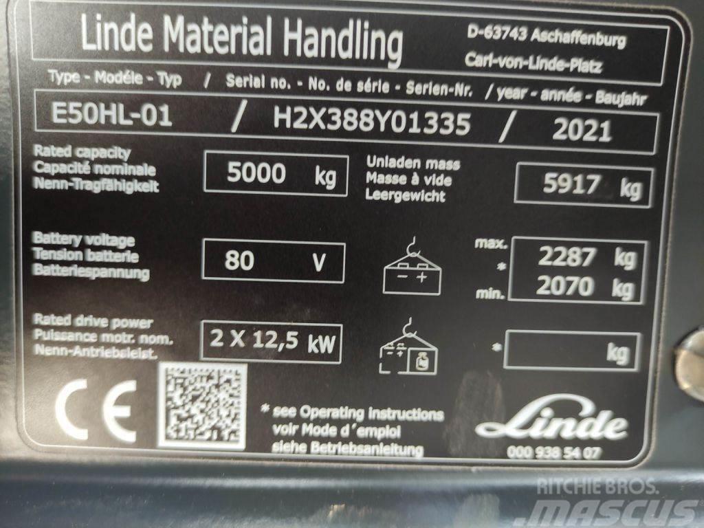 Linde E50HL-01-388 Elektriskie iekrāvēji