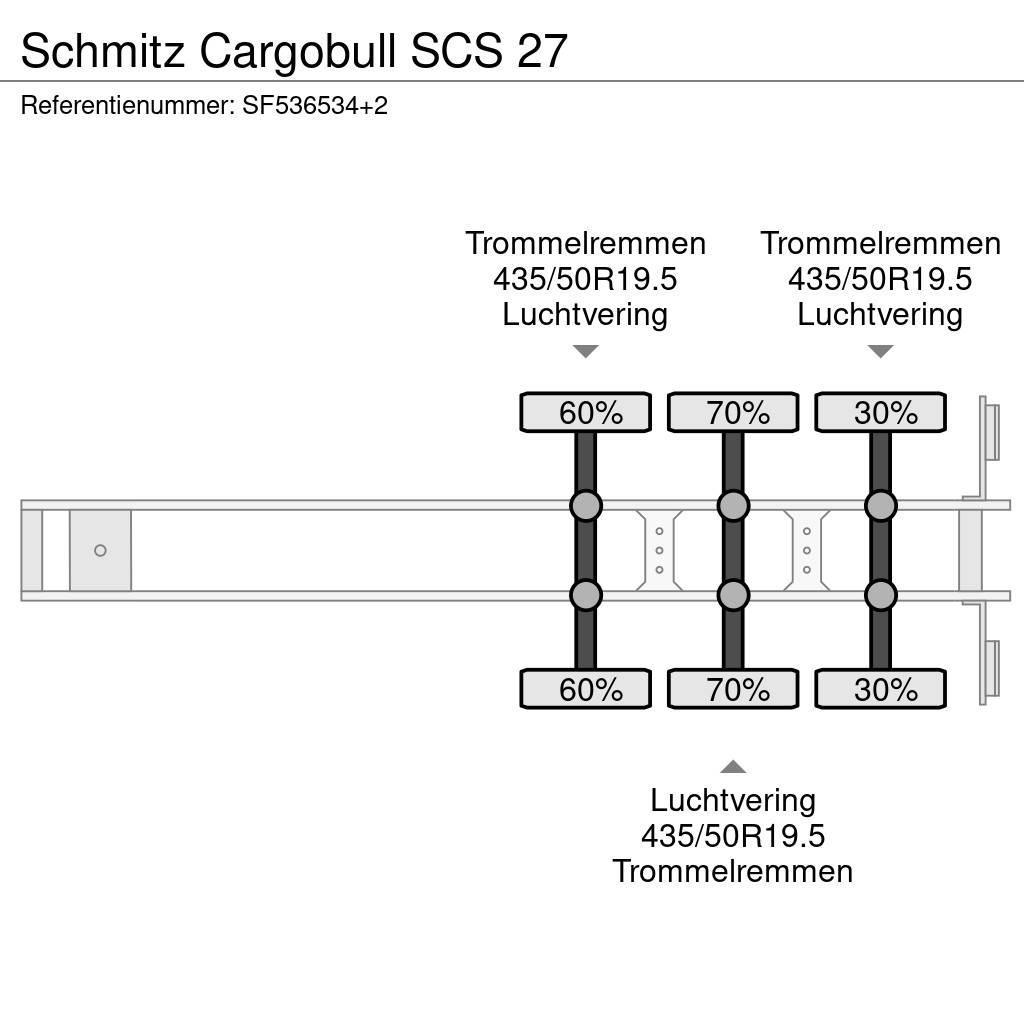 Schmitz Cargobull SCS 27 Tents puspiekabes