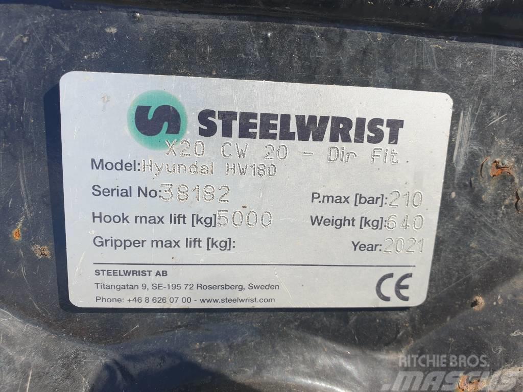 Steelwrist Tiltrotator X20 CW20 HW180 Rotējošas ierīces