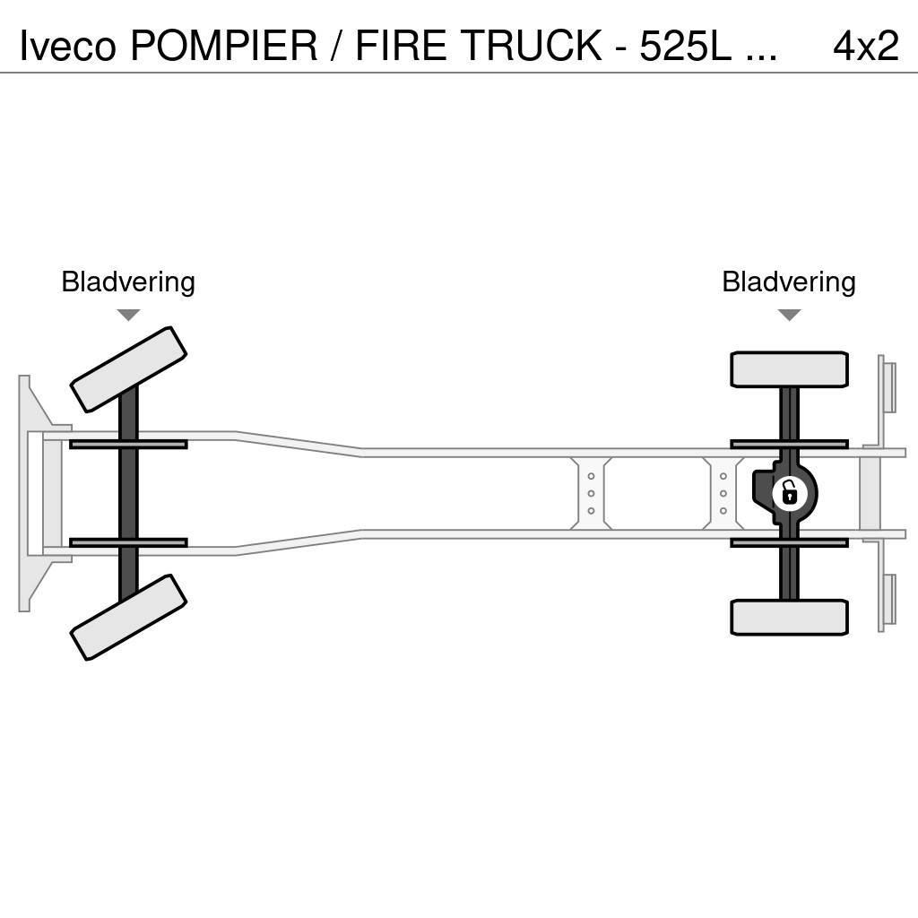 Iveco POMPIER / FIRE TRUCK - 525L TANK - LIGHT TOWER - G Ugunsdzēšamā tehnika