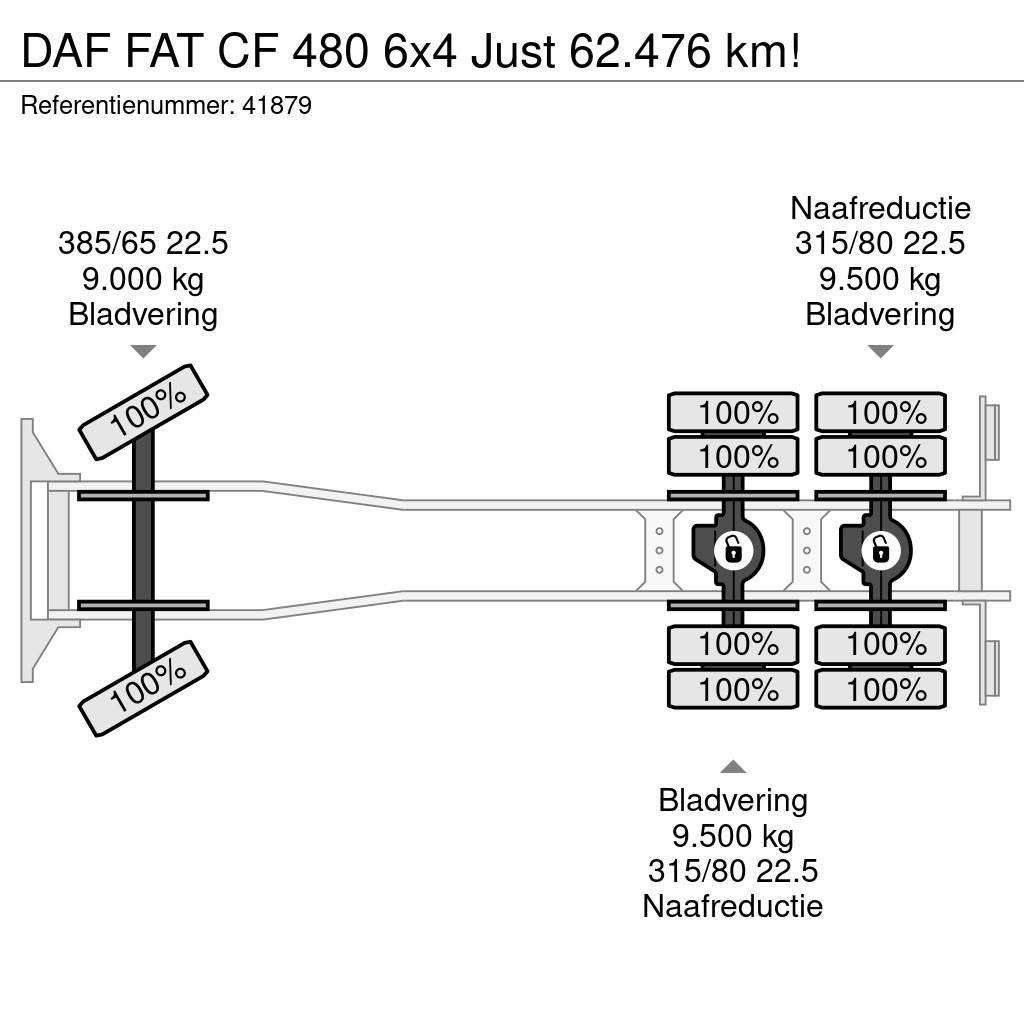DAF FAT CF 480 6x4 Just 62.476 km! Treileri ar āķi