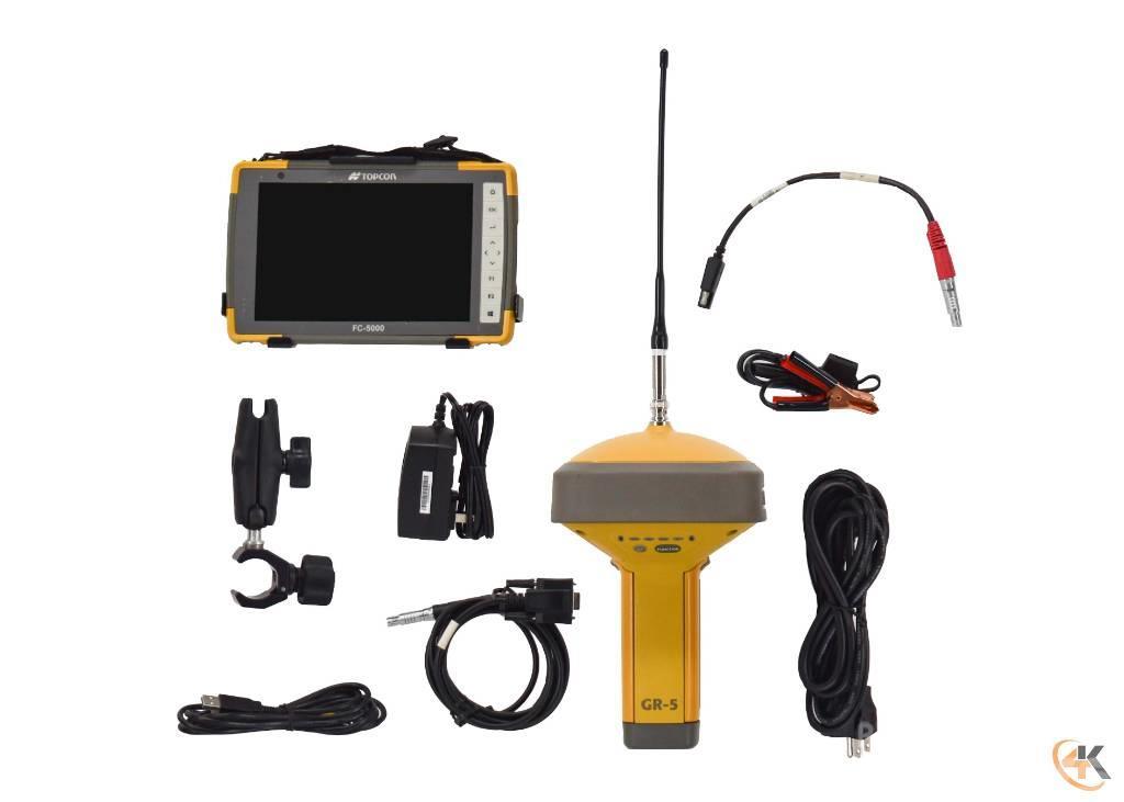 Topcon Single GR-5 UHFII Base/Rover Kit, FC-5000 Pocket3D Citas sastāvdaļas