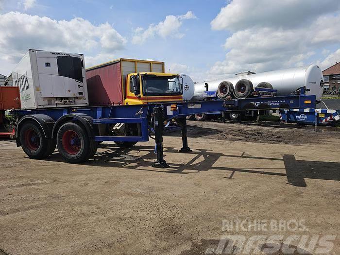 MKF Metallbau 20 FT Container chassis | steel susp Konteinertreileri
