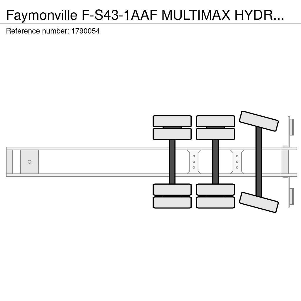 Faymonville F-S43-1AAF MULTIMAX HYDRAULIC ADJUSTABLE BED SEMI Zemie treileri