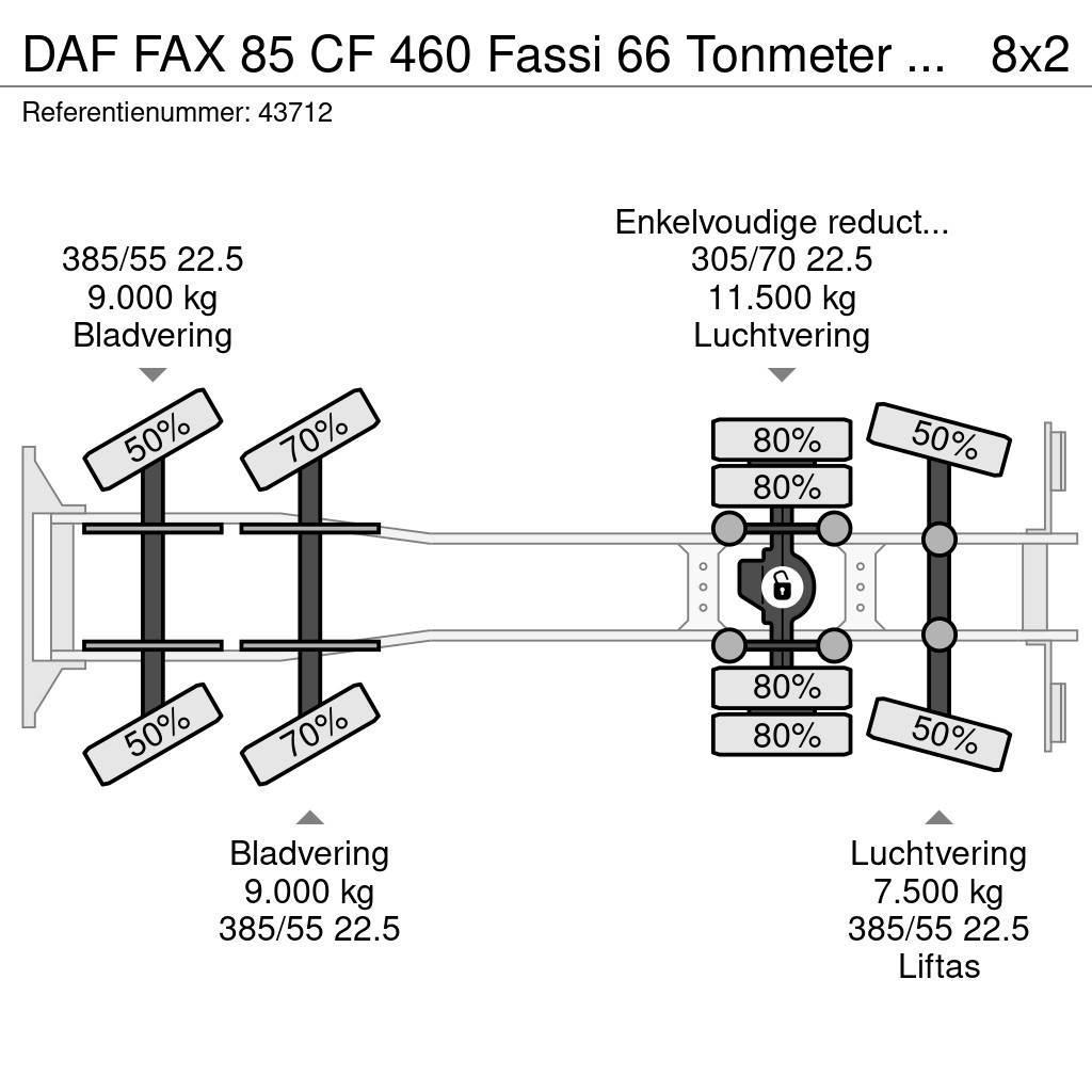 DAF FAX 85 CF 460 Fassi 66 Tonmeter laadkraan Visurgājēji celtņi