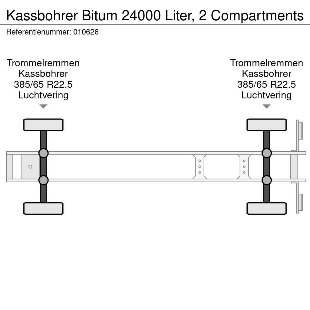 Kässbohrer Bitum 24000 Liter, 2 Compartments Autocisternas