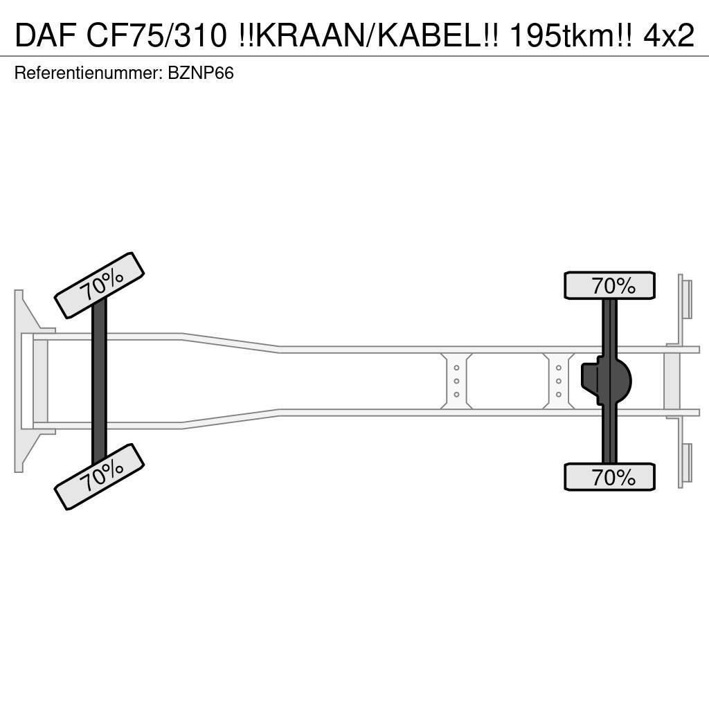 DAF CF75/310 !!KRAAN/KABEL!! 195tkm!! Treileri ar āķi