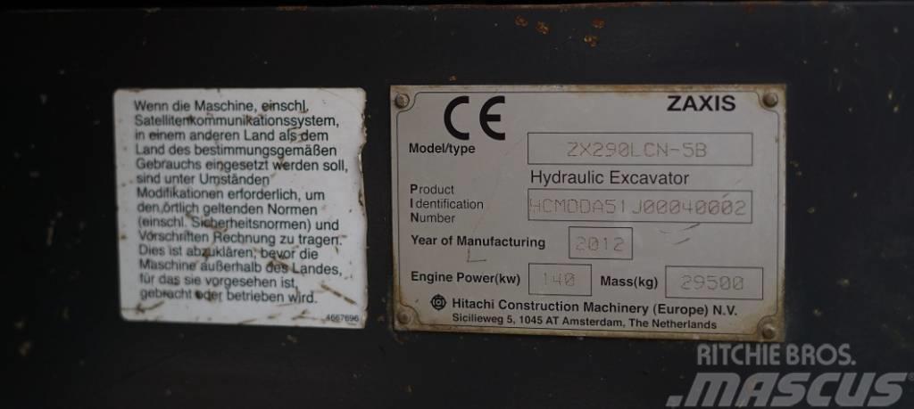 Hitachi ZX 290 LC N-5 Kāpurķēžu ekskavatori