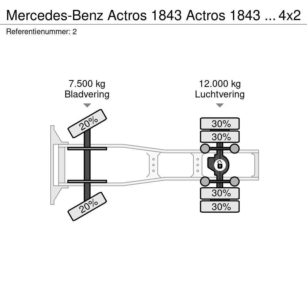 Mercedes-Benz Actros 1843 Actros 1843 ADR 4x2 RETARDER Vilcēji