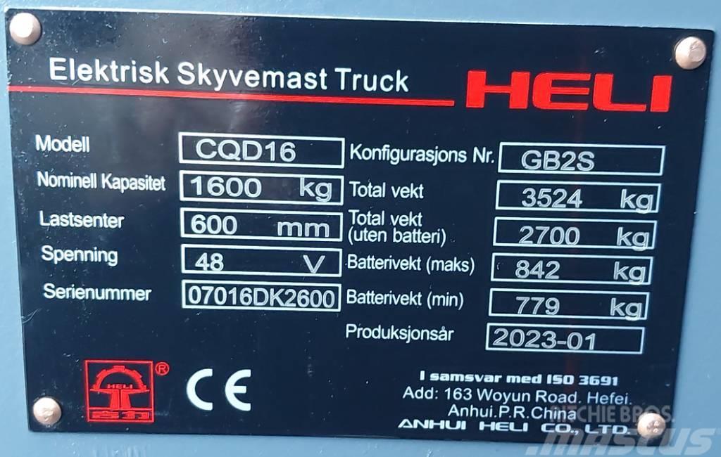 Heli 1,6 tonns skyvemast - 5,4 m LH (PÅ LAGER) Lielaugstuma pārvadātājs