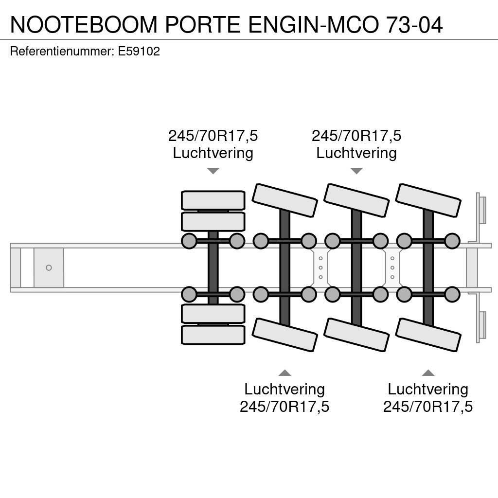 Nooteboom PORTE ENGIN-MCO 73-04 Zemie treileri